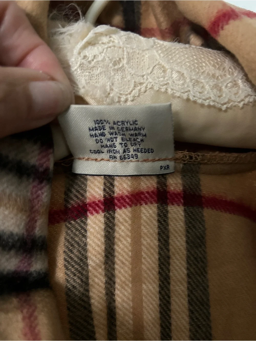 Lord & Taylor Nova Checked Burberry-Style Plaid Hooded Poncho